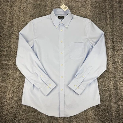 Camisa Ralph Lauren LRL Para Hombres L 16 34/35 Azul Claro Oxford Elastizada Abotonada NUEVA Foto 1 de 4