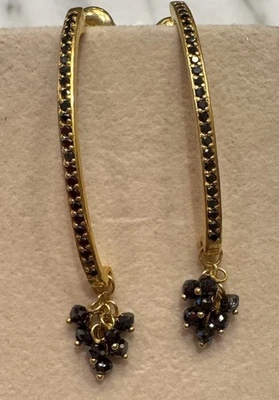 Pendientes de diamantes negros GURHAN 24K Foto 1 de 4