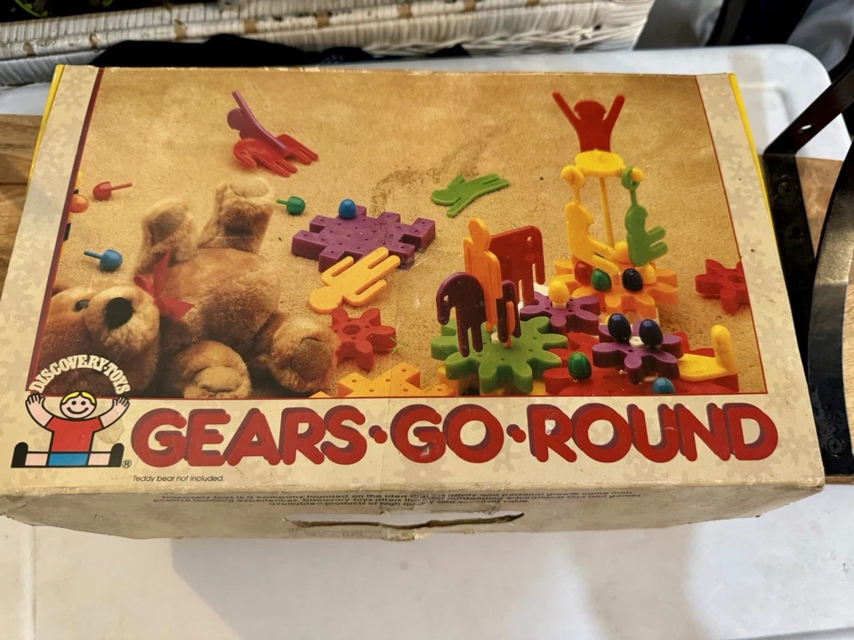 Discovery Toys Gears-Go-Round 52144 Over 100 Pieces Learning Toy Educate Vintage - Image 1 of 4