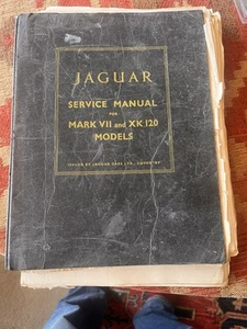 JAGUAR MK7 MKVII SALOON & XK120 DHC FHC 1948-56 ORIGINAL FACTORY WORKSHOP MANUAL - Picture 1 of 12