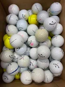 100 Callaway Store Premium MIX Yellow and White 3A C Grade Quality Golf Balls - Picture 1 of 4