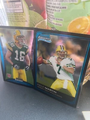 2006 Bowman Chrome Refractor Rookies Card-Ingle Martin & Brett Swain - Packers - Image 1 of 3