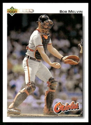 Bob Melvin 1992 Upper Deck #692 Baltimore Orioles - Image 1 of 2