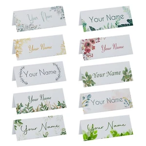 Personalised Floral Place Cards, Table Name Cards for Weddings, Parties - Picture 1 of 81