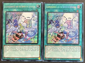 YUGIOH 2x Floowandereeze and the Advent of Adventure MP23-EN032 Pris Secret Rare - Picture 1 of 2