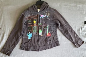 Seasame Street Big Bird Oscar Cookie Monster Groover Elmo Youth Large Hoodie - Picture 1 of 3