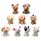 Whimsical Dog Party Favors - Set of 9 Resin Rocking Dog Figures for Cupcakes