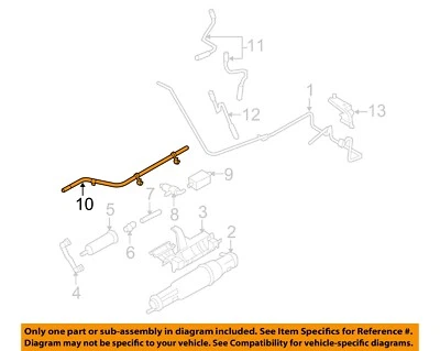 FORD OEM 2008 E-150 эмиссионная система компоненты выбросов паровой шланг 5C2Z9S327CA - Изображение 1 из 2