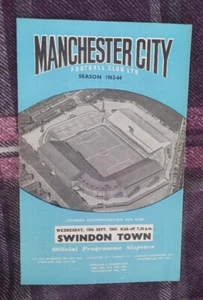 1963/64 Division Two - MANCHESTER CITY v. SWINDON TOWN - Picture 1 of 1