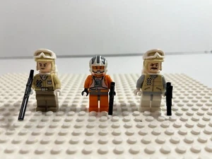 LEGO Starwars: Rebel Hoth Trooper+ Officer + Zev Senesca minifigs only from 8083 - Picture 1 of 2