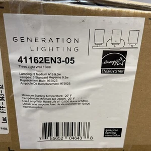 Generation Lighting Three Light Bathroom Vanity Light Wall Mount 41162EN3-05 - Picture 1 of 4