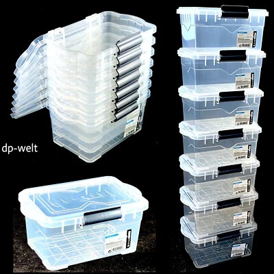 Aufbewahrungsbox mit Deckel 7er Set 3,0 Liter Kunststoffbox Plastikbox Box - Bild 1 von 4