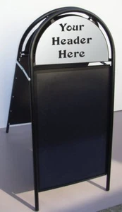 Booster Steel A Board Pavement Sign takes a A2 poster with graphics - Picture 1 of 1