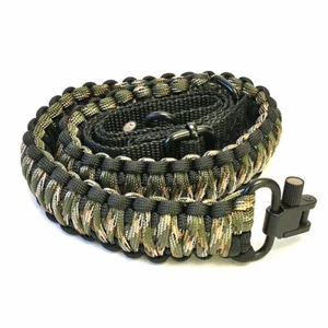 Sirius Survival 2 Point Gun Sling 550 Paracord, Adjustable with Swivel - Picture 1 of 72