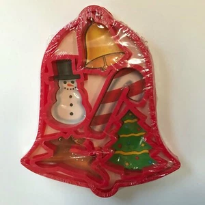 Jello Jigglers Red Christmas Jell-O Stampi Set di 5 Sigillati in Fabbrica Vintage 1991 - Foto 1 di 2