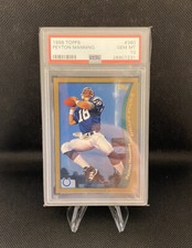 1998 Topps Football #360 Peyton Manning PSA 10 Hall Of Fame rookie POP 390!