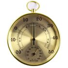 Metal Thermo-Hygrometer Gold Silver Temperature Humidity Meter  Home Kitchen