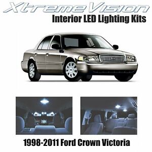 XtremeVision Interior LED for Ford Crown Victoria 1998-2011 (10 PCS) Cool White
