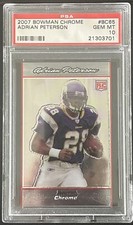 2007 Bowman Chrome Adrian Peterson #BC65 Rookie RC PSA 10