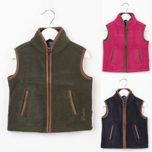 Rydale Kid's Fleece Waistcoat Sleeveless Jacket Zip Up Gilet Vest in 3 Colours - Picture 1 of 4