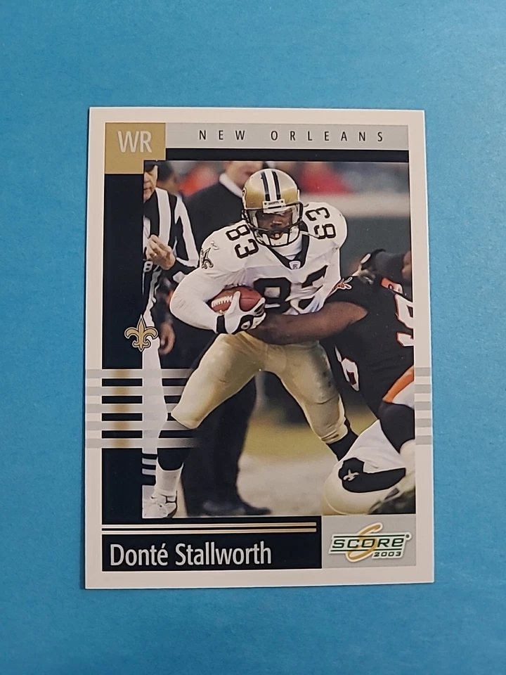 DONTE STALLWORTH 2003 SCORE FOOTBALL CARD # 212 H7865 - Image 1 of 2