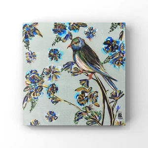 ‘Chirpy’ Fine Art,illustrative Bird Original Painting , Unframed - Picture 1 of 5