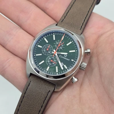 Cortebert Relógio de Luxo COUZINET CRONÓGRAFO CB-3016 NOVO Mostrador Verde - Imagem 1 de 4