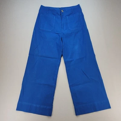 Pantalones Maeve para mujer 30 The Colette pierna ancha recortados tiro alto Anthropologie Foto 1 de 4