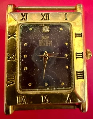 Reloj de Cuarzo G2J Geneva Vintage - Caja Cuadrada Tono Dorado - Números Romanos Foto 1 de 2