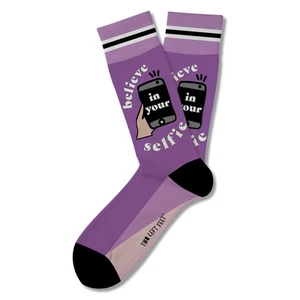 Two Left Feet Printed Adult Sock, Big Feet - Picture 1 of 12