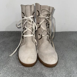 SOREL JOAN OF ARCTIC WEDGE II BOOTIE NL3674-096 WOMENS SIZE 9 Soft Taupe - Picture 1 of 9