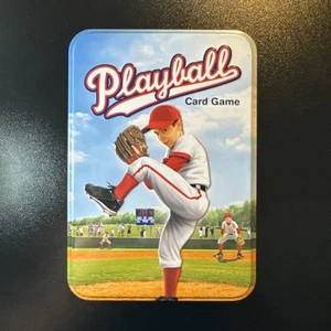 PLAYBALL: Card Game - Real Baseball Travel Tin 2 Player Age 5+ 100% Complete - Picture 1 of 13