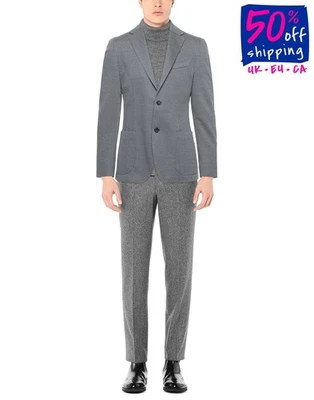 RRP €420 EDUARD DRESSLER Knitted Blazer Jacket Size 27 IT54 US44 XXL Blue - Image 1 of 4