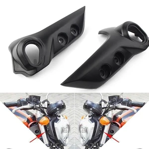 Headlight Bracket Cover Upper Side Fairing Kit for YAMAHA FZ6N 2004-2010 Black - Picture 1 of 12