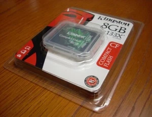 Kingston Elite Pro 8 GB 133x CompactFlash Memory Card (CF/8GB-S2) NEW + SEALED - Picture 1 of 2