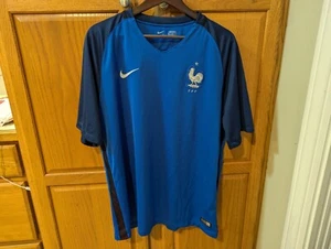 Nike 2016 France French FFF rooster blue soccer football jersey Men size XL 2016 - Picture 1 of 8