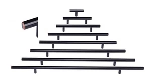 Oil Rubbed Bronze T Bar Kitchen Cabinet Door Hardware Pulls Handles Knobs Knob - Picture 1 of 62