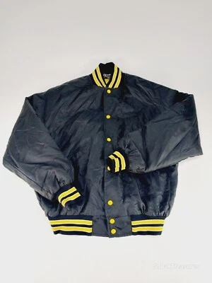 Jaqueta Bombardeiro de Cetim Vintage NFL Pittsburgh Steelers Masculina Grande - Imagem 1 de 4