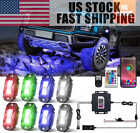 Rgbw Led Rock Lights Kit 8Pods With Bluetooth App Controller For Trucks Je-Ep X5