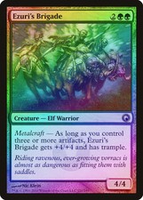 Ezuri's Brigade FOIL Scars of Mirrodin NM Green Rare MAGIC MTG CARD ABUGames