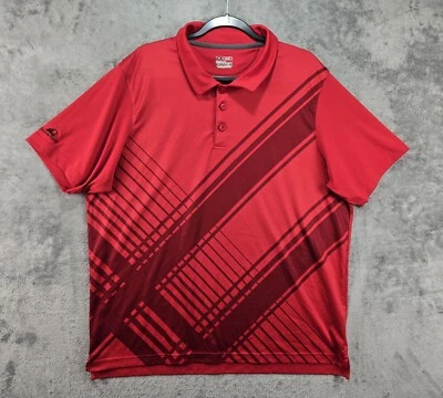 Camisa polo de golf Under Armour HeatGear roja ajustada para hombre manga corta talla 2XL Foto 1 de 4