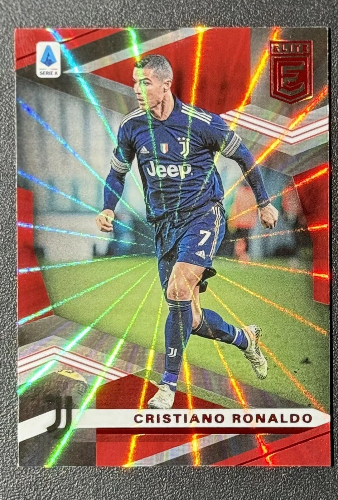 2020-2021 Panini Chronicles Elite Serie A Red Laser Cristiano Ronaldo Juventus