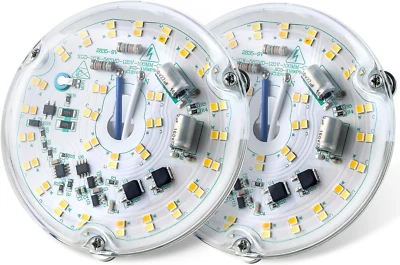 4'' 20W LED Ceiling Fan Light Retrofit Kit, Ceiling Light Replacement, 3CCT 3000 - Image 1 of 4