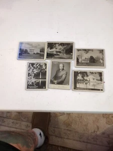 6 Vintage Novolor Mirrors Capital Eisenhower Mount Vernon Jefferson Memorial - Picture 1 of 8