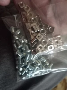 REPRO A.C. Gilbert Erector S-51 1/4" Screws & N-21 Nuts Lot of 50 Each (100+PCS) - Picture 1 of 3
