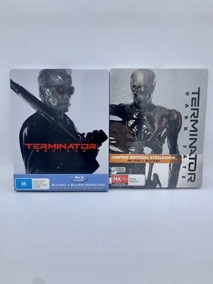 Terminator: Dark Fate 4K + Genisys Blu-ray Steelbooks | Reg B | Unwatched/Sealed - Image 1 of 4