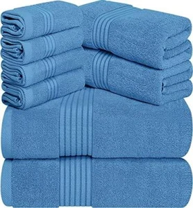 Utopia Towels 8-Piece Luxury Towel Set, 2 Bath Towels, 2 Hand Towels, and 4 Wash - Picture 1 of 6