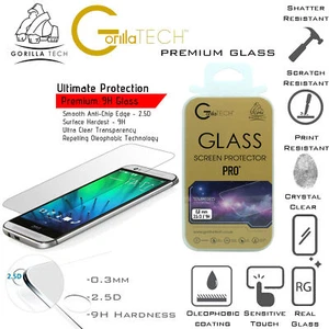 100% Genuine Gorilla Tempered Glass Film Screen Protector Guard For HTC One M7 - Picture 1 of 3