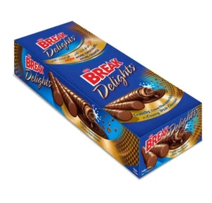 Tiffany Break Delight Crunchy Cream Filled Wafer 3 Rolls 12 pieces تيفاني بريك - Picture 1 of 3