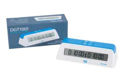 DGT 1001 Digital Chess Clock - White - Image 1 of 2